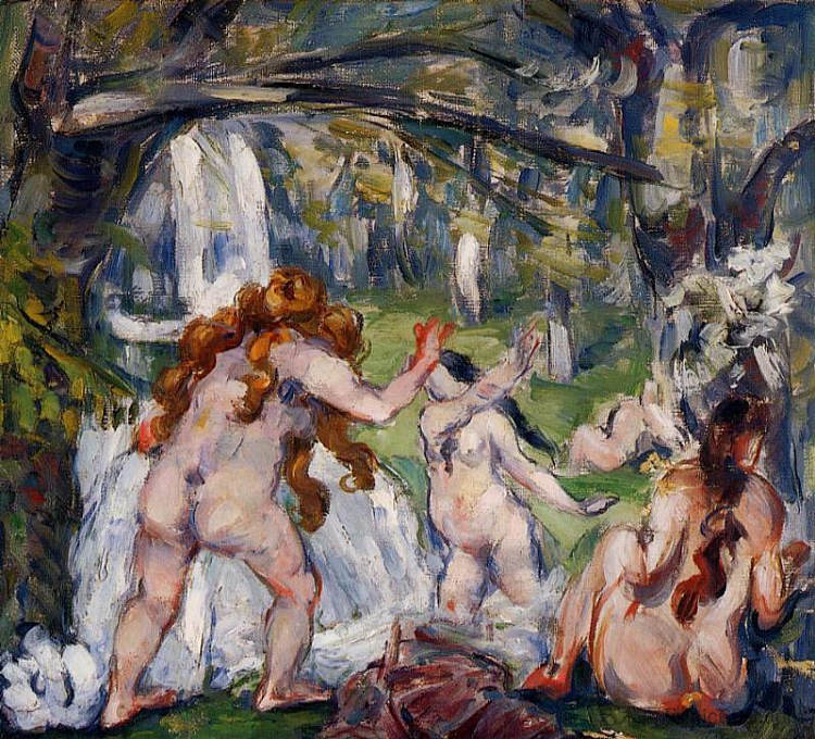 三个沐浴者 Three Bathers (1875),保罗·塞尚