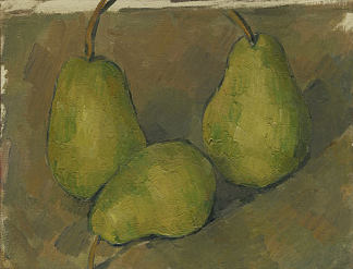 三个梨 Three Pears (1879)，保罗·塞尚