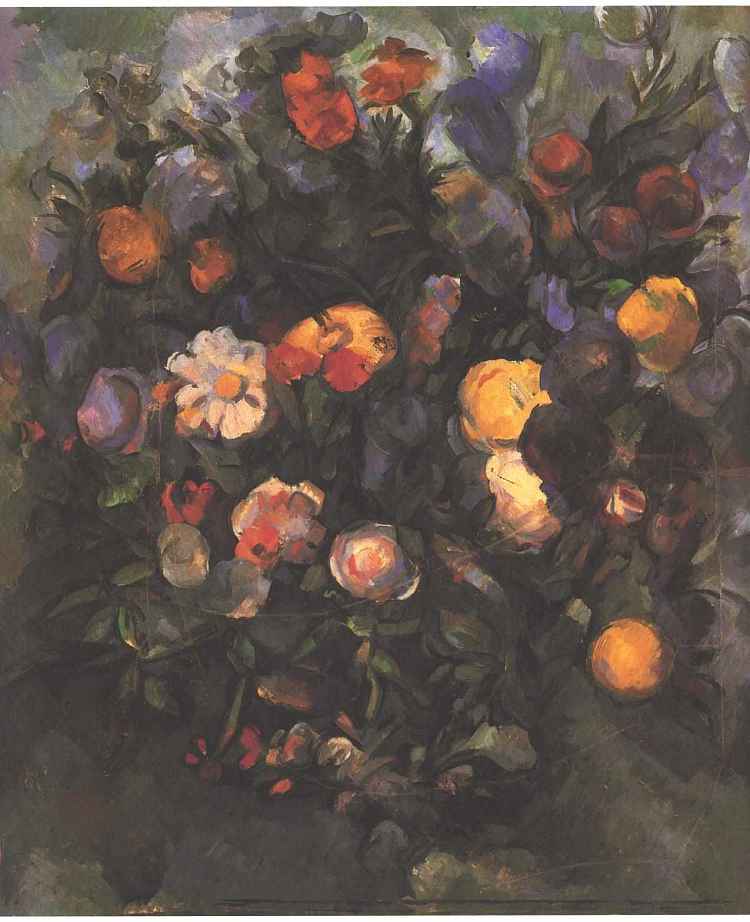 花瓶 Vase of Flowers (1900 - 1903)，保罗·塞尚