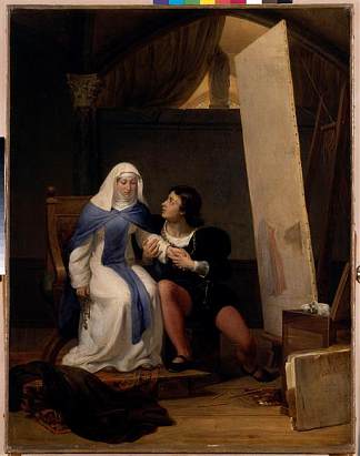 菲利波·里皮和卢克雷齐娅·布蒂 Filippo Lippi and Lucrezia Buti (1822)，保罗·德拉罗什