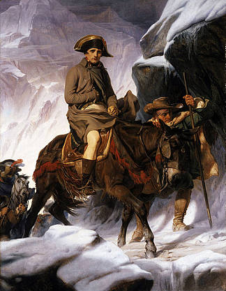 拿破仑穿越阿尔卑斯山 Napoleon crossing the Alps (1850)，保罗·德拉罗什