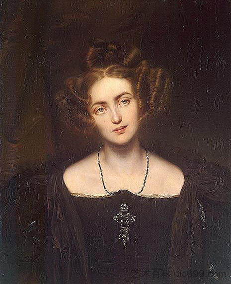 亨丽埃塔·桑塔格的肖像 Portrait of Henrietta Sontag (1831)，保罗·德拉罗什