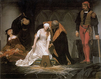 简·格雷夫人的处决 The Execution of Lady Jane Grey (1833)，保罗·德拉罗什