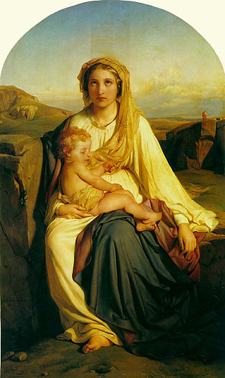 处女与圣婴 Virgin and Child，保罗·德拉罗什