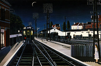 晚上的火车 Train in Evening (1957)，保罗·德尔沃