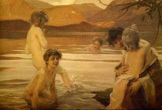 第一次入浴 Premier Bain (1907)，保罗·埃米尔·查巴斯