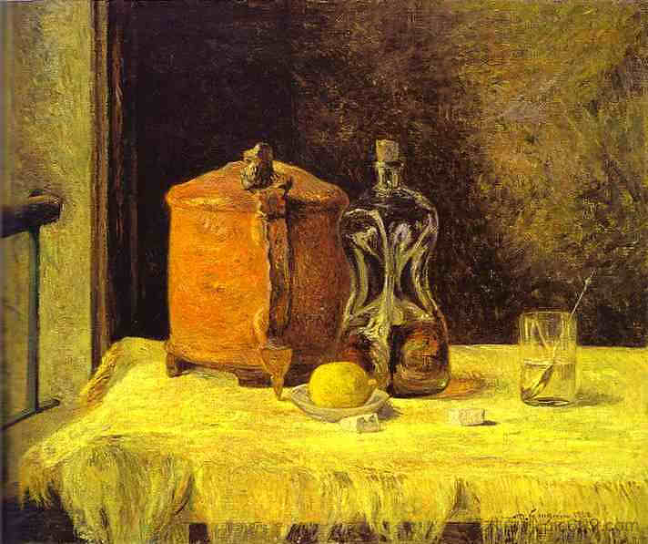 在窗口 At the Window (1882; Paris,France ),保罗·高更