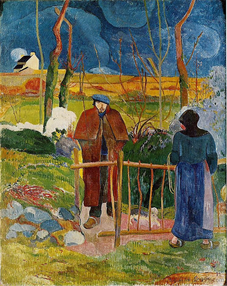 早上好，高更先生 Bonjour, Monsieur Gauguin (1889; France  )，保罗·高更