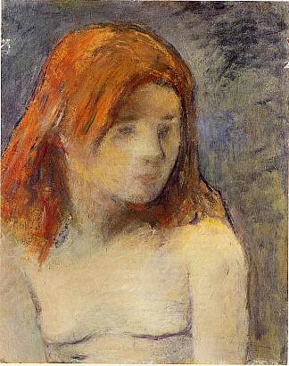 裸体女孩的半身像 Bust of a nude girl (1884; Amagerbro / Copenhagen / Amagerbro,Denmark                     )，保罗·高更