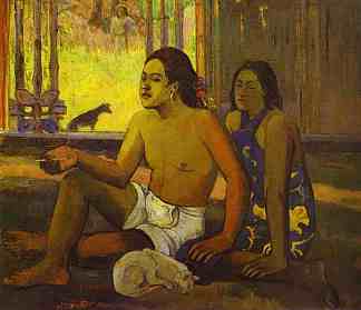 Eiaha Ohipa 或房间里的大溪地人 Eiaha Ohipa or Tahitians in a Room (1896; French Polynesia                     )，保罗·高更