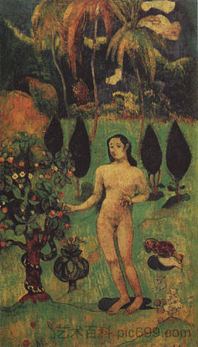 异国情调的前夜 Exotic Eve (1890)，保罗·高更