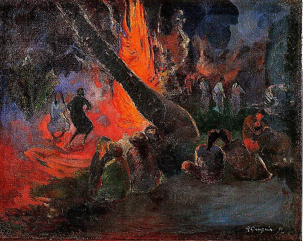 火舞 Fire Dance (1891; French Polynesia ),保罗·高更