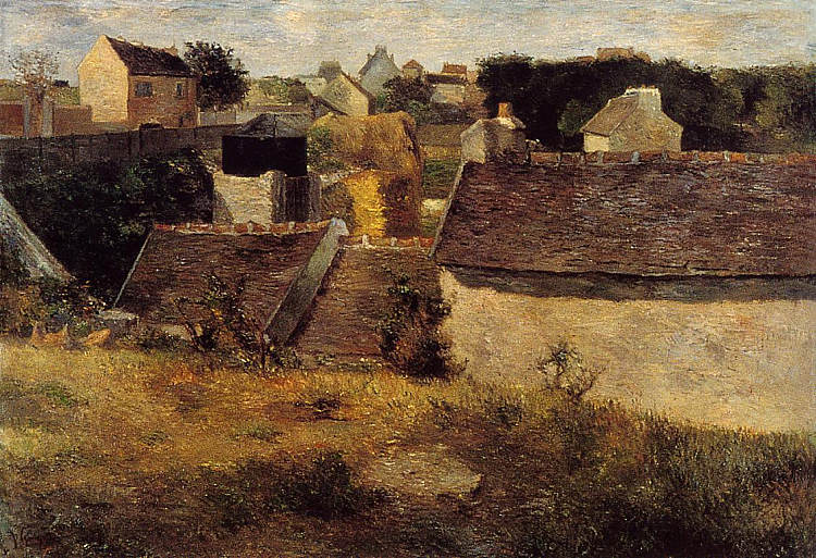 沃吉拉德的房屋 Houses at Vaugirard (1880; France ),保罗·高更