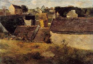 沃吉拉德的房屋 Houses at Vaugirard (1880; France                     )，保罗·高更
