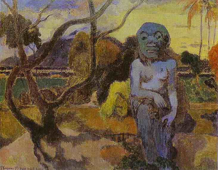偶像 Idol (1898; Punaauia,French Polynesia  )，保罗·高更