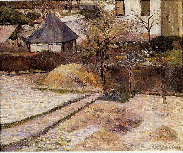 奥斯尼附近的景观 Landscape near Osny (c.1884; France ),保罗·高更