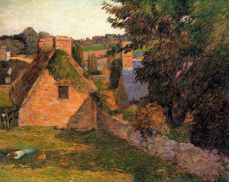 洛利雄球场 Lollichon Field (1886; Pont-aven,France ),保罗·高更