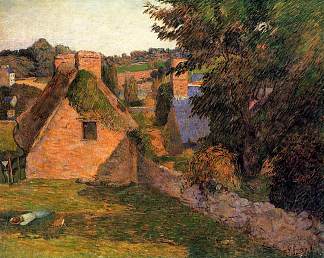 洛利雄球场 Lollichon Field (1886; Pont-aven,France                     )，保罗·高更