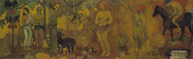 法阿伊黑赫（大溪地田园） Faa Iheihe (Tahitian pastoral) (1898; French Polynesia  )，保罗·高更