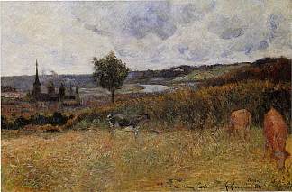 近 鲁昂 Near Rouen (1884; France                     )，保罗·高更