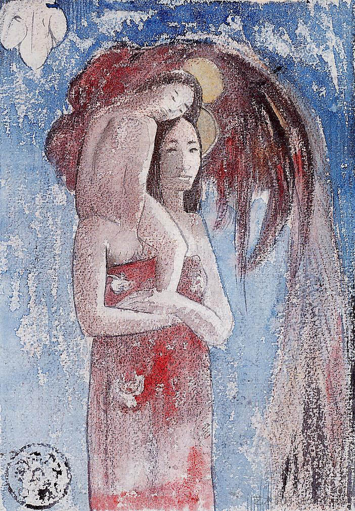 奥拉娜玛丽亚(冰雹玛丽亚) Orana Maria (Hail Maria) (1894; Paris,France ),保罗·高更