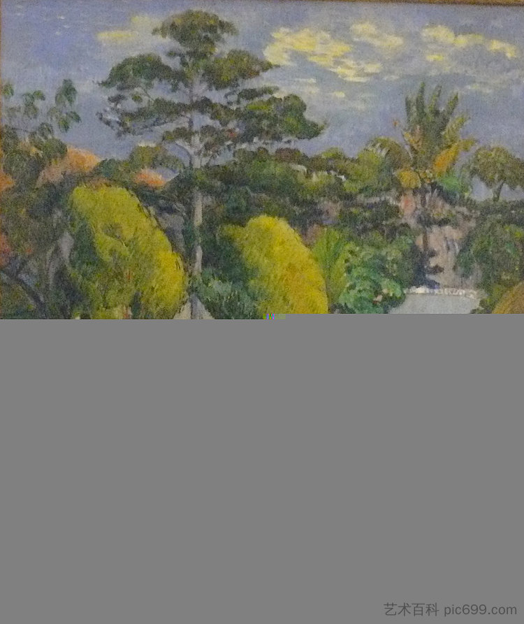 风景或家庭散步 Paysage, Ou Promenade Familiale (1901)，保罗·高更