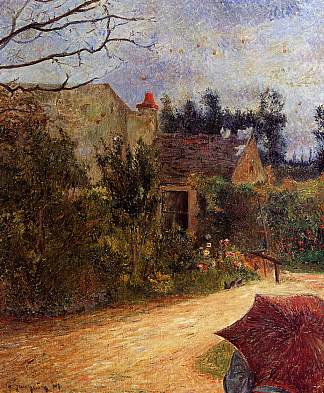 毕沙罗花园，蓬图瓦兹 Pissarro’s Garden, Pontoise (1881; Cergy-pontoise,France                     )，保罗·高更