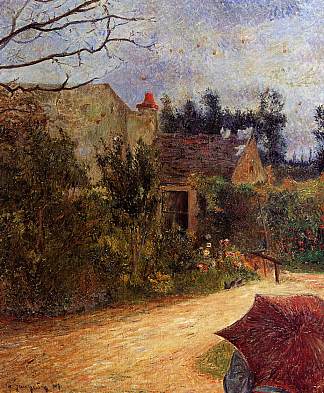 毕沙罗花园，蓬图瓦兹 Pissarro’s Garden, Pontoise (1881; Cergy-pontoise,France                     )，保罗·高更
