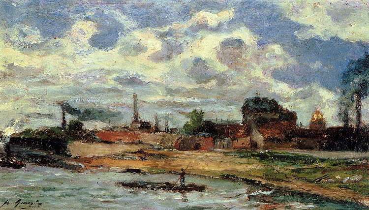 漂白港 Port de Javel (1876; France ),保罗·高更