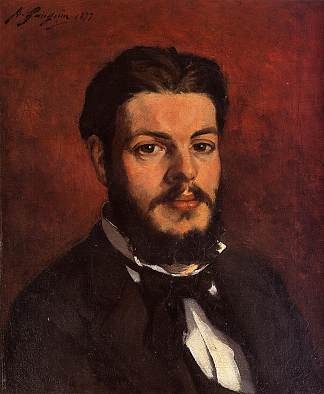 克劳德·安托万·查尔斯·法夫尔的肖像 Portrait of Claude Antoine Charles Favre (1877; Paris,France                     )，保罗·高更