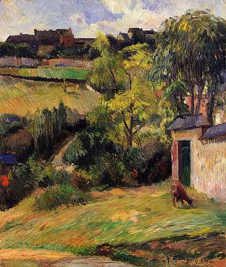 鲁昂郊区 Rouen suburb (1884; Déville-lès-rouen / Maromme / Déville,France                     )，保罗·高更