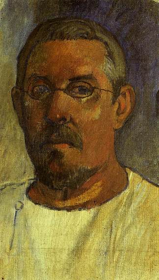 戴眼镜的自画像 Self portrait with spectacles (1903; French Polynesia                     )，保罗·高更
