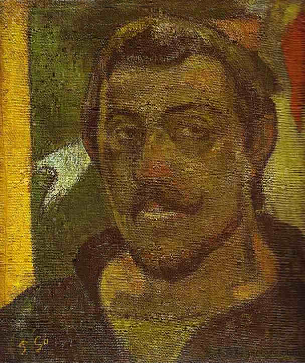 自画像 Self Portrait (c.1890; Paris,France  )，保罗·高更