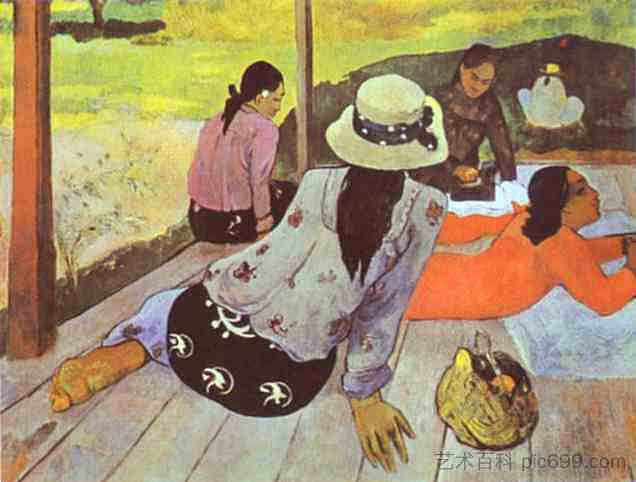 盹 Siesta (1894; Paris,France ),保罗·高更