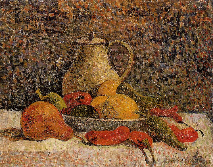 静物 里皮蓬 Still life Ripipont (1889; France ),保罗·高更