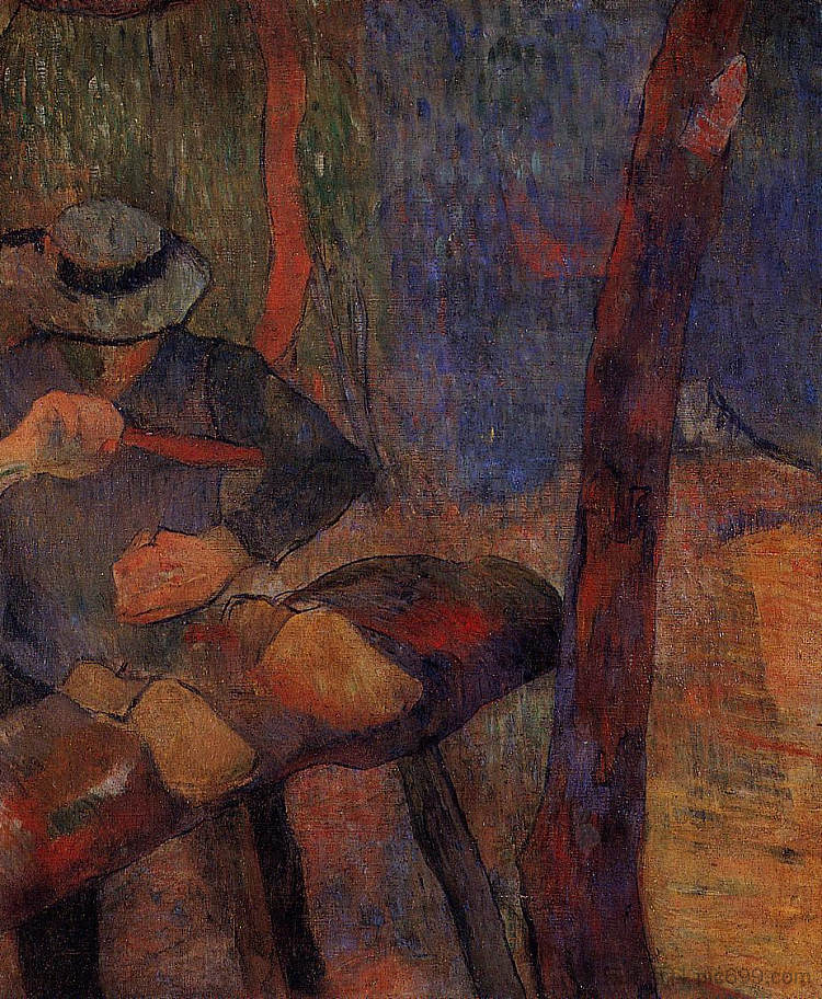 木屐制造者 The clog-maker (1888; Arles-sur-tech,France  )，保罗·高更