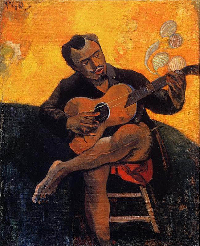 吉他手 The guitar player (1894; Paris,France  )，保罗·高更