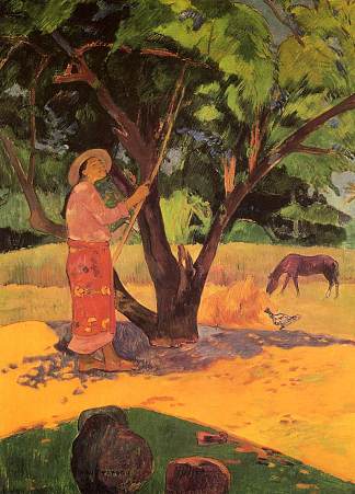 柠檬采摘者 The lemon picker (1891; French Polynesia                     )，保罗·高更