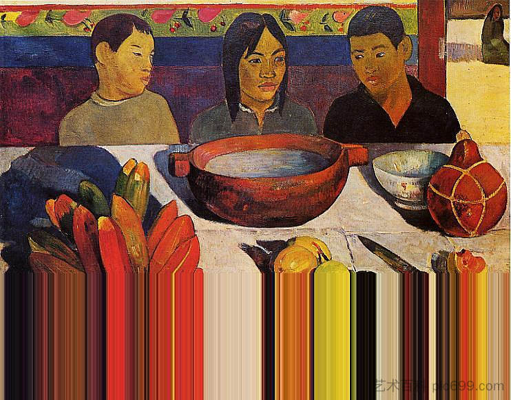 The Meal (The Bananas) The Meal (The Bananas) (1891; French Polynesia ),保罗·高更