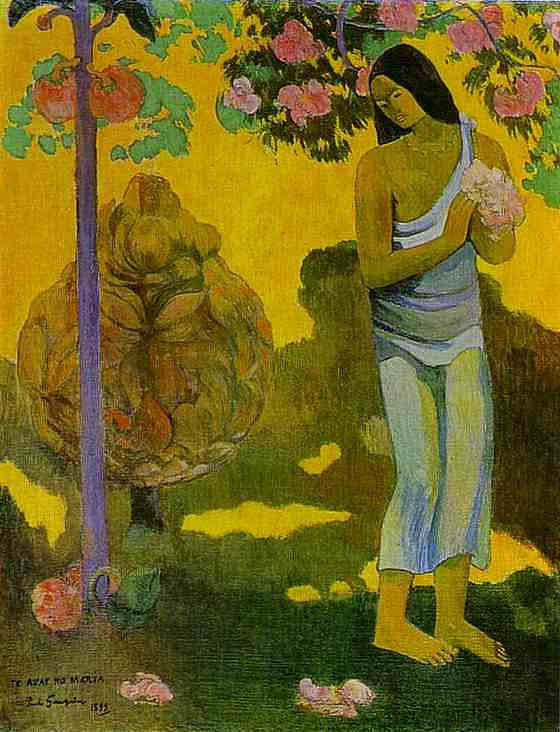 玛丽亚月 The month of Maria (1899; Punaauia,French Polynesia  )，保罗·高更