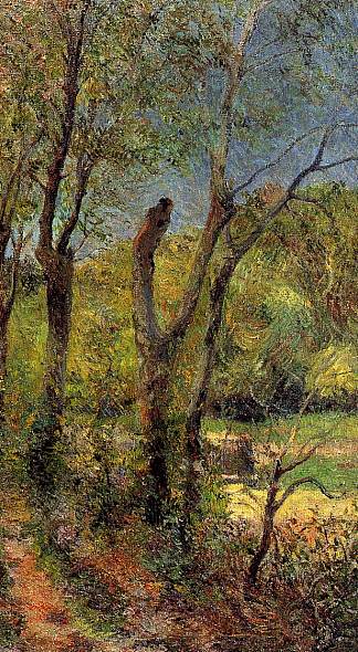 柳树 Willows (1885; France                     )，保罗·高更