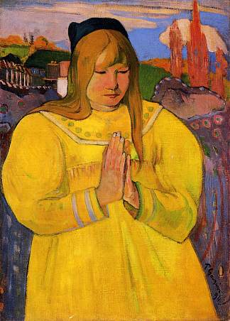 年轻的基督徒女孩 Young Christian Girl (1894; Paris,France                     )，保罗·高更