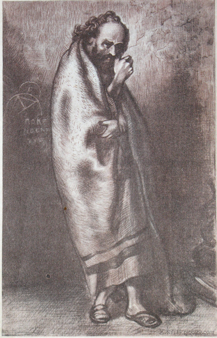 1822年，法里亚在《如果城堡》 Abbé Faria in 1822 in If Castle (1846)，保罗·加瓦尼