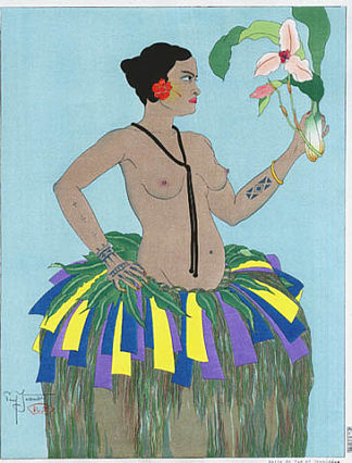 美丽的雅浦和兰花。西卡罗来纳州 Belle De Yap Et Orchidees. Ouest Carolines (1934)，保罗贾克勒
