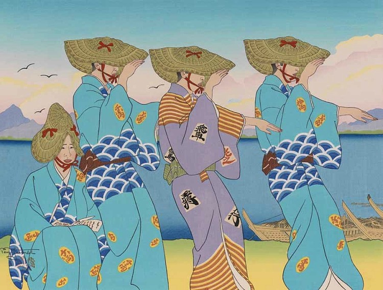 奥克萨之舞。日本 佐渡 Danses D'Okesa. Sado, Japon (1952)，保罗贾克勒