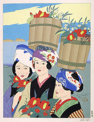 冬天的花。日本 大岛 Fleurs D’Hiver. Oshima, Japon (1955)，保罗贾克勒