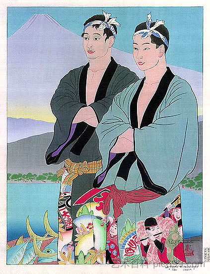 神奇的佩奇。日本 伊豆 La Peche Miraculeuse. Izu, Japon (1939)，保罗贾克勒