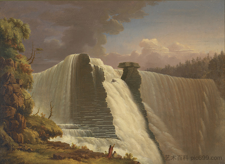 卡卡巴卡瀑布 The Cackabakah Falls (1856)，费奥多尔·索伦采夫