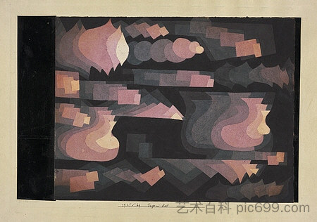 红色赋格曲 Fugue in Red (1921)，保罗·克利