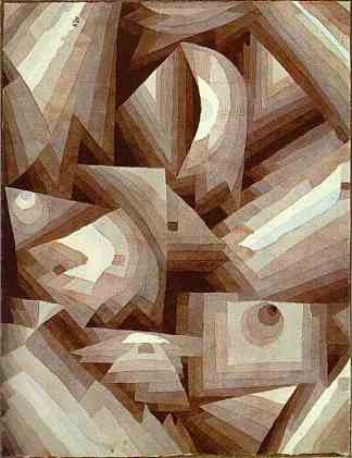 晶体渐变 Crystal Gradation (1921)，保罗·克利